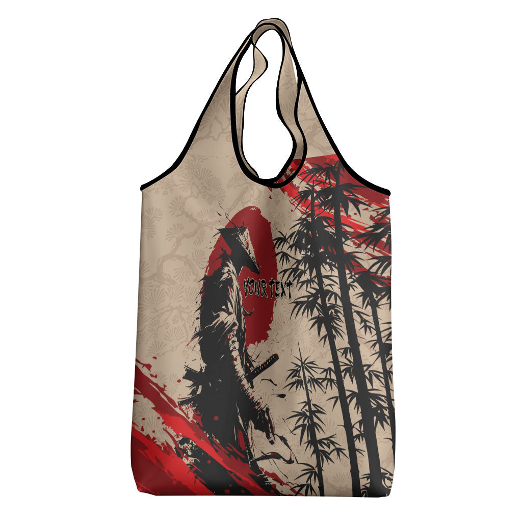 Personalised Japan Samurai Vintage Grocery Bag Honor Defines Strength