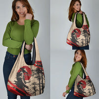 Personalised Japan Samurai Vintage Grocery Bag Honor Defines Strength