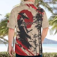Personalised Japan Samurai Vintage Hawaiian Shirt Honor Defines Strength