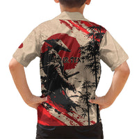 Personalised Japan Samurai Vintage Hawaiian Shirt Honor Defines Strength