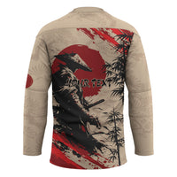 Personalised Japan Samurai Vintage Hockey Jersey Honor Defines Strength