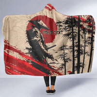 Personalised Japan Samurai Vintage Hooded Blanket Honor Defines Strength