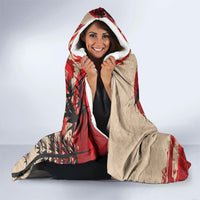 Personalised Japan Samurai Vintage Hooded Blanket Honor Defines Strength
