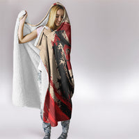 Personalised Japan Samurai Vintage Hooded Blanket Honor Defines Strength