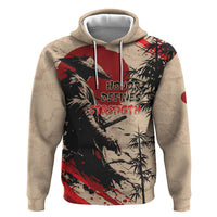 Personalised Japan Samurai Vintage Hoodie Honor Defines Strength