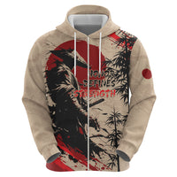 Personalised Japan Samurai Vintage Hoodie Honor Defines Strength