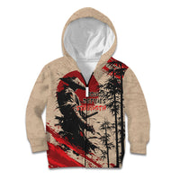 Personalised Japan Samurai Vintage Kid Hoodie Honor Defines Strength