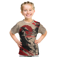 Personalised Japan Samurai Vintage Kid T Shirt Honor Defines Strength