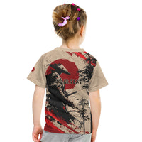 Personalised Japan Samurai Vintage Kid T Shirt Honor Defines Strength
