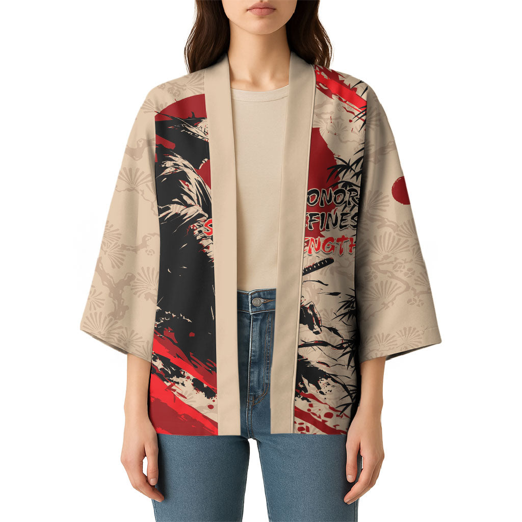Personalised Japan Samurai Vintage Kimono Honor Defines Strength