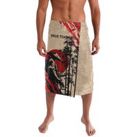 Personalised Japan Samurai Vintage Lavalava Honor Defines Strength