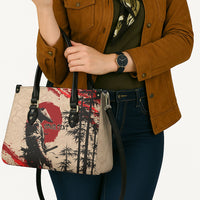 Personalised Japan Samurai Vintage Leather Bag Honor Defines Strength