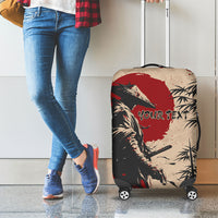 Personalised Japan Samurai Vintage Luggage Cover Honor Defines Strength