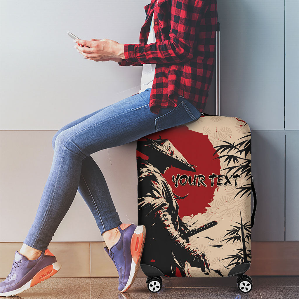Personalised Japan Samurai Vintage Luggage Cover Honor Defines Strength