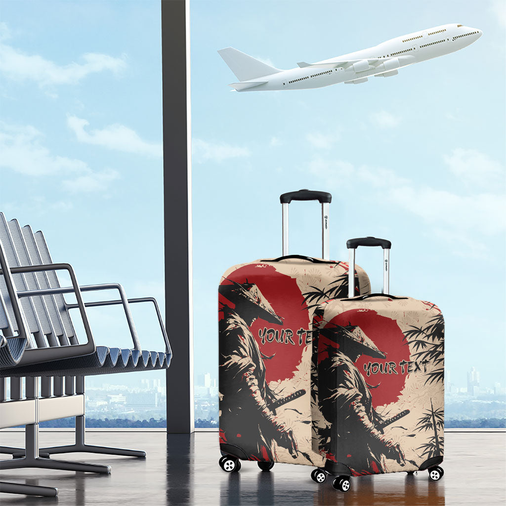 Personalised Japan Samurai Vintage Luggage Cover Honor Defines Strength