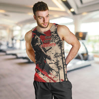 Personalised Japan Samurai Vintage Men Tank Top Honor Defines Strength