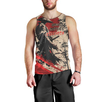 Personalised Japan Samurai Vintage Men Tank Top Honor Defines Strength
