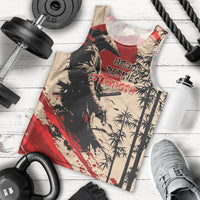Personalised Japan Samurai Vintage Men Tank Top Honor Defines Strength