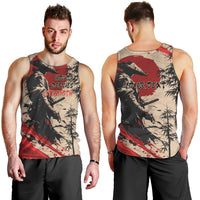 Personalised Japan Samurai Vintage Men Tank Top Honor Defines Strength