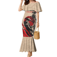 Personalised Japan Samurai Vintage Mermaid Dress Honor Defines Strength