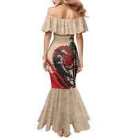 Personalised Japan Samurai Vintage Mermaid Dress Honor Defines Strength