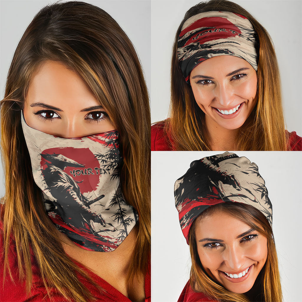 Personalised Japan Samurai Vintage Neck Gaiter Honor Defines Strength