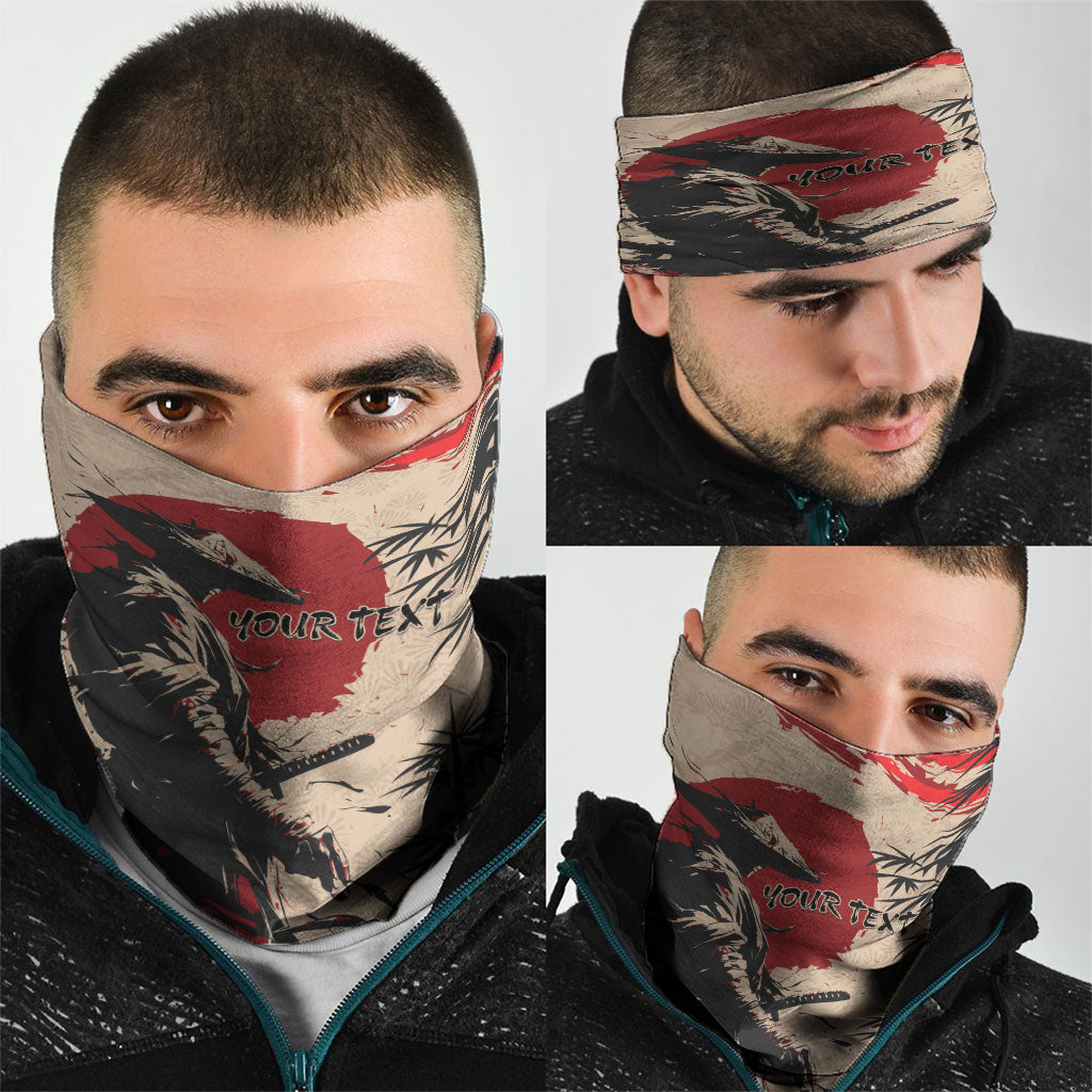 Personalised Japan Samurai Vintage Neck Gaiter Honor Defines Strength