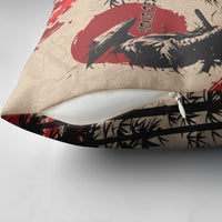 Personalised Japan Samurai Vintage Pillow Cover Honor Defines Strength