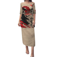 Personalised Japan Samurai Vintage Puletasi Honor Defines Strength