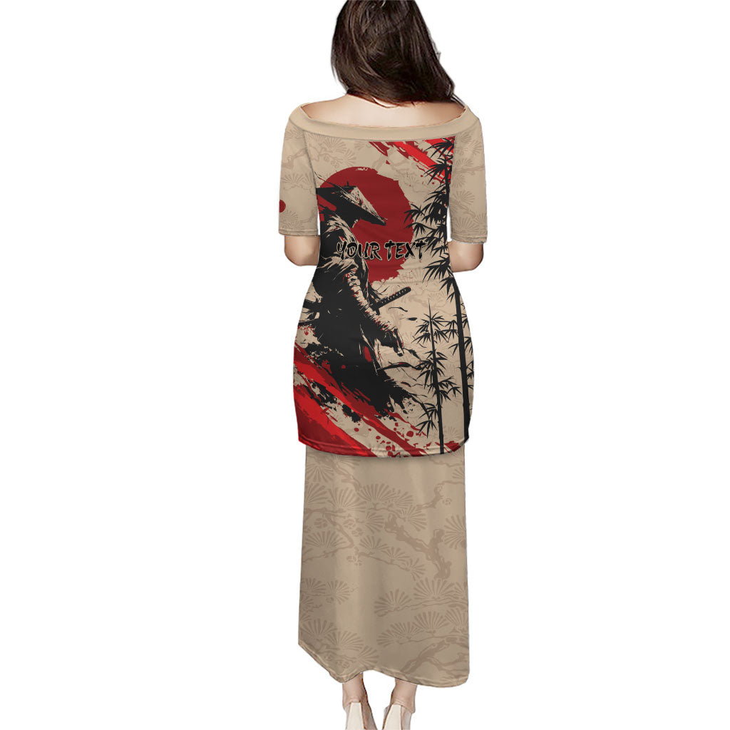 Personalised Japan Samurai Vintage Puletasi Honor Defines Strength