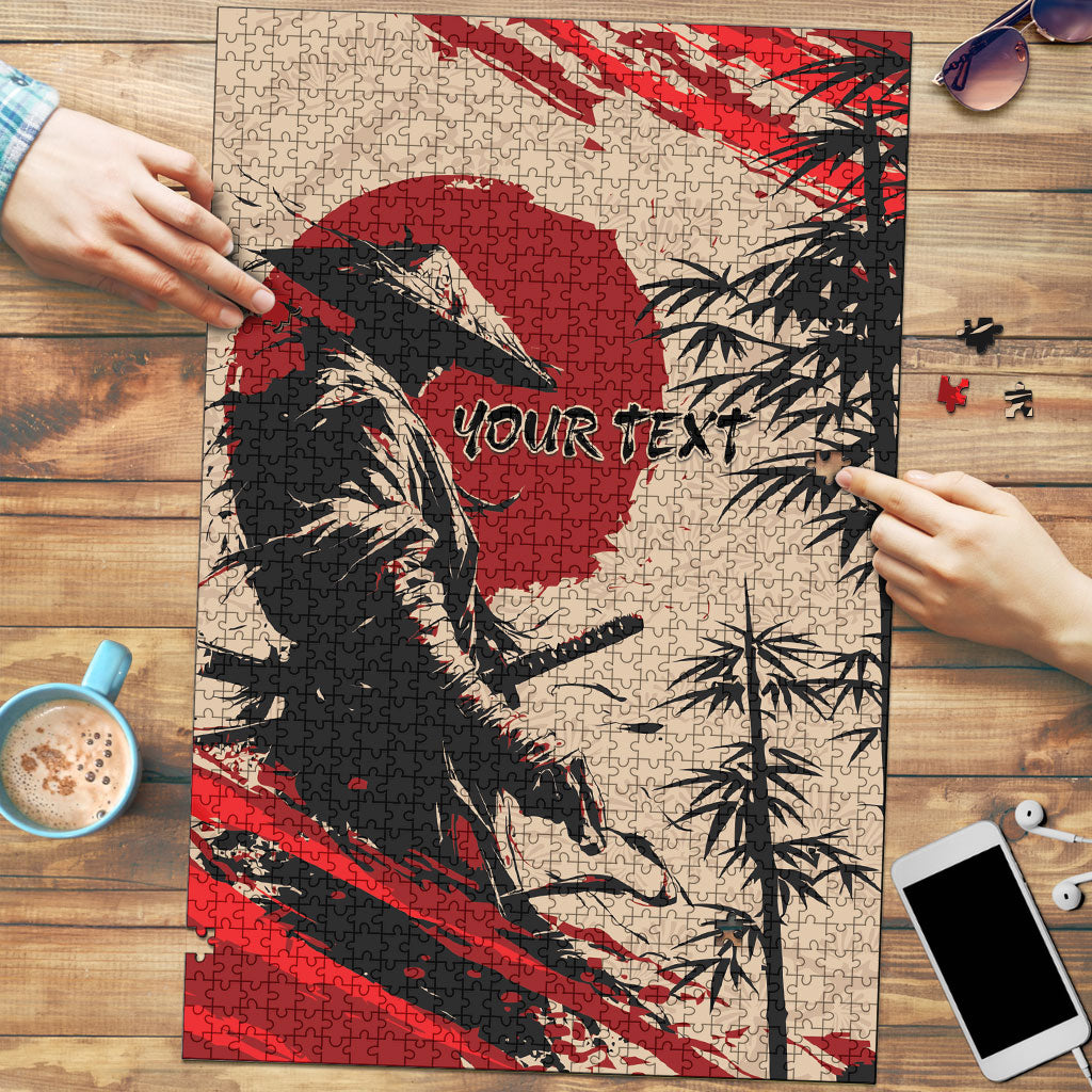 Personalised Japan Samurai Vintage Puzzle Honor Defines Strength