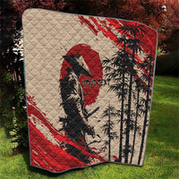 Personalised Japan Samurai Vintage Quilt Honor Defines Strength