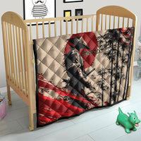 Personalised Japan Samurai Vintage Quilt Honor Defines Strength