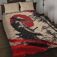 Personalised Japan Samurai Vintage Quilt Bed Set Honor Defines Strength