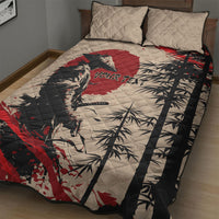Personalised Japan Samurai Vintage Quilt Bed Set Honor Defines Strength