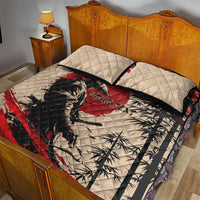 Personalised Japan Samurai Vintage Quilt Bed Set Honor Defines Strength