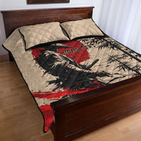 Personalised Japan Samurai Vintage Quilt Bed Set Honor Defines Strength