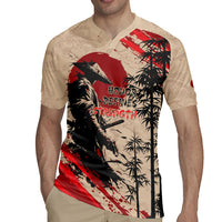 Personalised Japan Samurai Vintage Rugby Jersey Honor Defines Strength