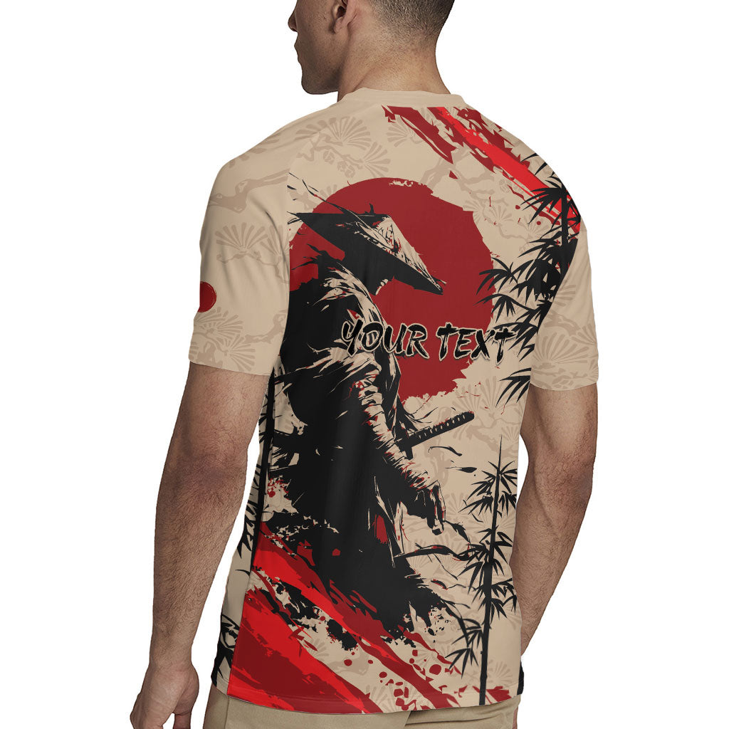 Personalised Japan Samurai Vintage Rugby Jersey Honor Defines Strength