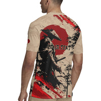 Personalised Japan Samurai Vintage Rugby Jersey Honor Defines Strength