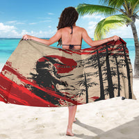 Personalised Japan Samurai Vintage Sarong Honor Defines Strength