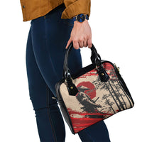 Personalised Japan Samurai Vintage Shoulder Handbag Honor Defines Strength