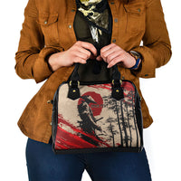 Personalised Japan Samurai Vintage Shoulder Handbag Honor Defines Strength