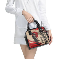 Personalised Japan Samurai Vintage Shoulder Handbag Honor Defines Strength