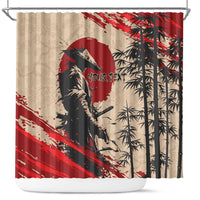 Personalised Japan Samurai Vintage Shower Curtain Honor Defines Strength