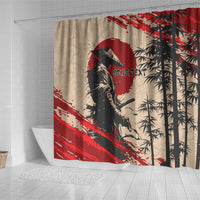 Personalised Japan Samurai Vintage Shower Curtain Honor Defines Strength