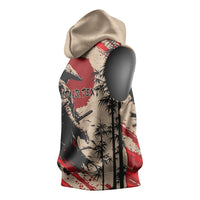 Personalised Japan Samurai Vintage Sleeveless Hoodie Honor Defines Strength