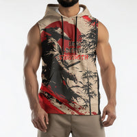 Personalised Japan Samurai Vintage Sleeveless Hoodie Honor Defines Strength