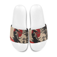 Personalised Japan Samurai Vintage Slide Sandals Honor Defines Strength