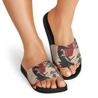 Personalised Japan Samurai Vintage Slide Sandals Honor Defines Strength